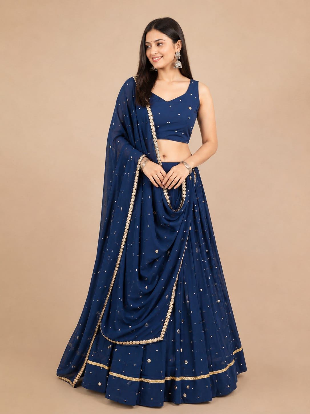 Foil Print Chaniya Choli Set